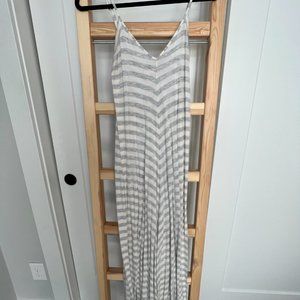 Puella Striped Cotton Maxi Dress Small